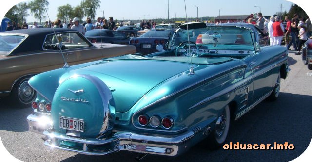 1958 Chevrolet Bel Air Impala Convertible Coupe back